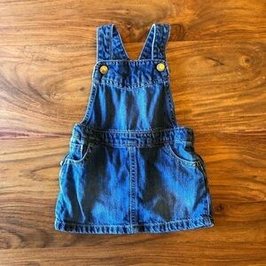 Old Navy Blue Denim Skirtall with Ruffle Butt